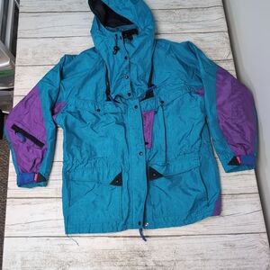 VTG 90s Jansport Teal And Purple Shell Jacket